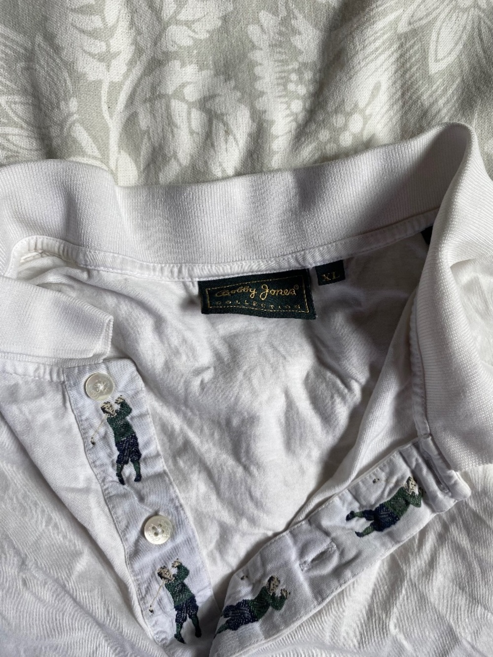 Bobby Jones men’s golf shirt polo shirt white size XL